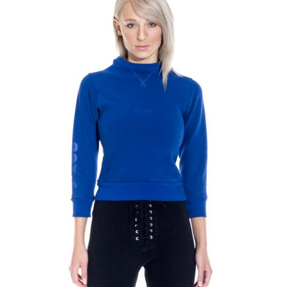 UNRAVEL PROJECT Shrunken Terry Crewneck top NWT $570 Ben Taverniti - Picture 1 of 10
